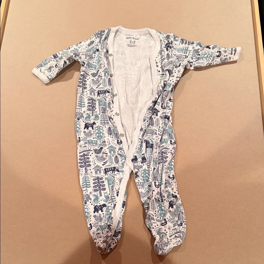 Blue and White Kids One Piece